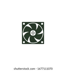 computer fan Icon vector sign isolated for graphic and web design. computer fan symbol template color editable on white background.