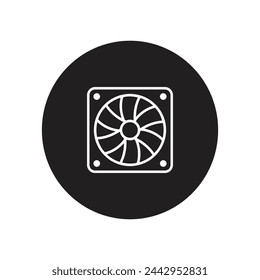 computer fan icon vector template illustration logo design