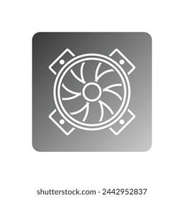 computer fan icon vector template illustration logo design