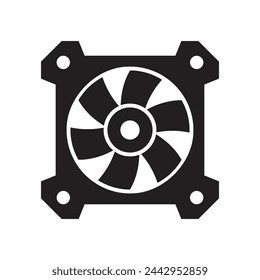 computer fan icon vector template illustration logo design