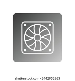 computer fan icon vector template illustration logo design