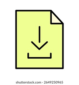 Computerdateisymbol auf weißem Hintergrund