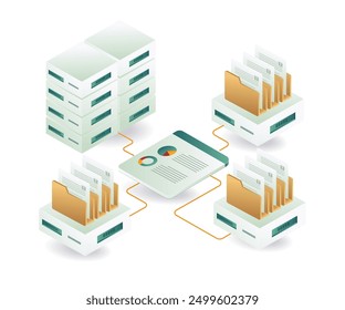 A computer and file, illustrating modern technology and data management