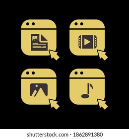 Computer file type illustration. Easy to edit with vector file. Can use for all your graphic design content. Especially about computer.