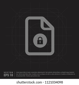 Computer Files Icons - Black Creative Background - Free vector icon