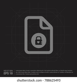 Computer Files Icons - Black Creative Background