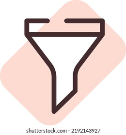 Computer filter, illustration, vector on a white background.