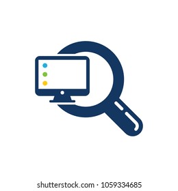 Computer Find Logo Icon Design