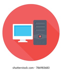 
Computer Flat Colored Icon
