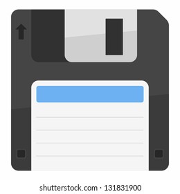 Computer floppy disk icon (floppy disc)