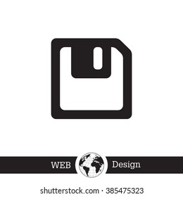computer floppy disk icon. vector