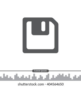 computer floppy disk icon. vector icon