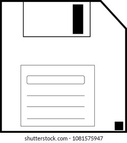 computer floppy disk save