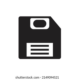 A computer floppy disk - Technology illustration , icon , vector 