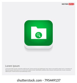 Computer Folder Icon Green Web Button