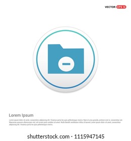 Computer Folder Icon Hexa White Background icon template - Free vector icon