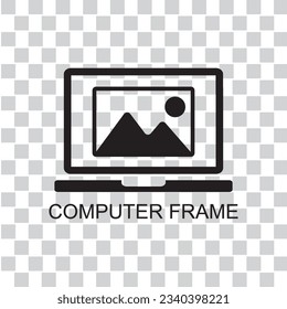 computer frame icon , technology icon