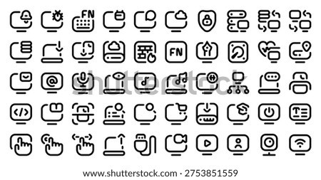 Computer Functions PC Operations System Commands Icon