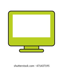 computer gadget technology device icon. Flat and Isolated design. Vector illustration