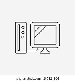 computer game line icon