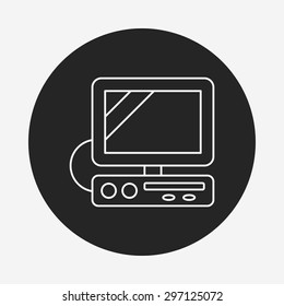 computer game line icon