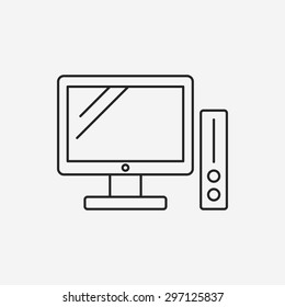 computer game line icon