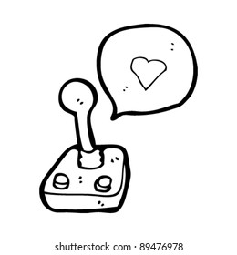 caricatura de amor de juegos de computadora