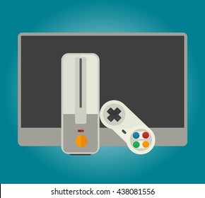 Computer games console and tv