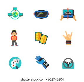 Computer games icon set