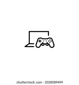 Computer Gaming icon simple vector perfect illustration