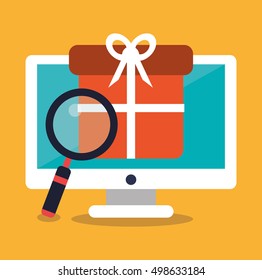 Computer gift and digital marketing design