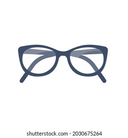 Gafas de ordenador.Aislado sobre un fondo blanco. Gráficos vectores de estilo plano Eps 10