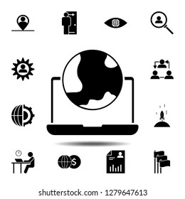 computer, global icon. Simple glyph vector element of Business global icons set for UI and UX, website or mobile application