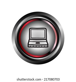 Computer glossy web icon symbol 