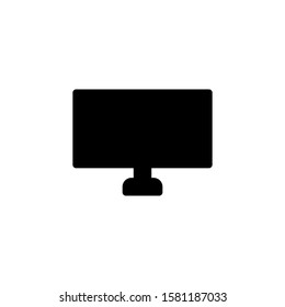 Computer glyph icon black and white