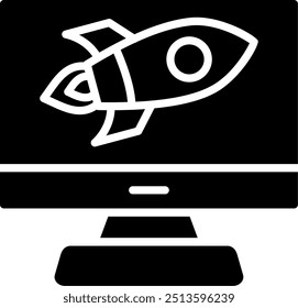 Computer Glyph Vector Icon Design