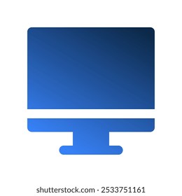 Iconos de relleno de gradiente de computadora. tecnología, oficina, monitores. se puede utilizar para Web, interfaz de usuario y App móvil.