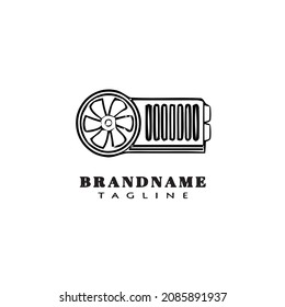 icono de diseño de logotipo de tarjeta gráfica de computadora icono de diseño vector moderno