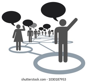 Computer graphic of social network, community