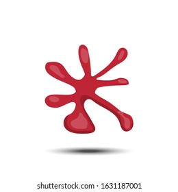 Computer graphic Virus flat icon, 64x64 pixel perfect icon, small circle shadow white background 
