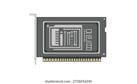 Computer graphics card gpu icon hardware tech