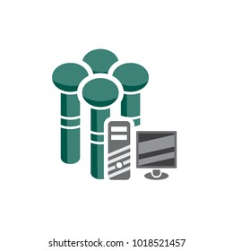 Computer Group Logo Icon Design