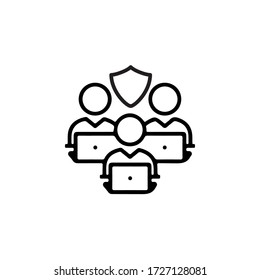 Computer Hacker Icon In Trendy  Design Vector Eps 10