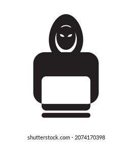 computer hacker icon vector sign design