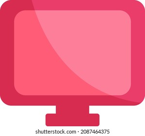 Computer hacker, illustration, vector, on a white background.