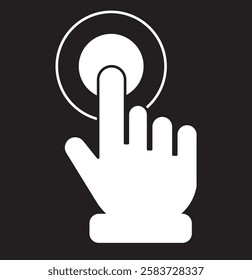 Computer hand cursor icon set. Mouse click cursor symbols. Hand click mouse sign. Vector illustration.