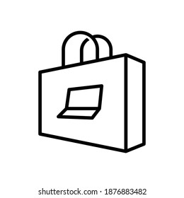 Computer handbag icon, esp 8