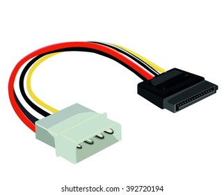 Computer hard drive power cable