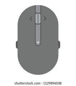 
A computer hardware device, mouse flat icon

