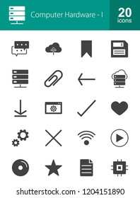 Computer & Hardware Glyph Icons